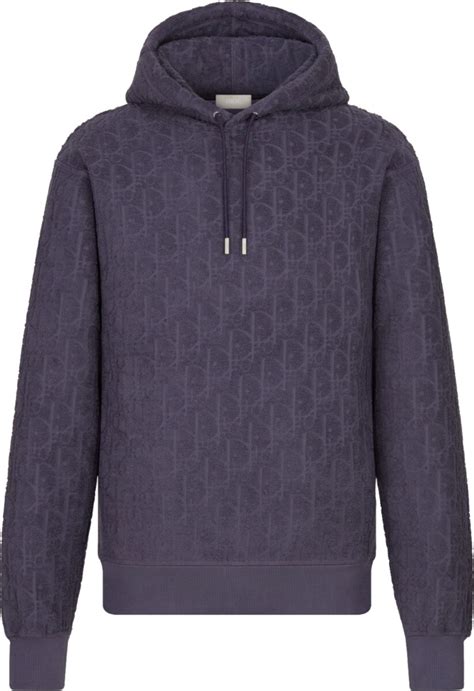 dior oblique terry hoodie|Buy Dior Oblique French Terry Hoodie 'Purple' .